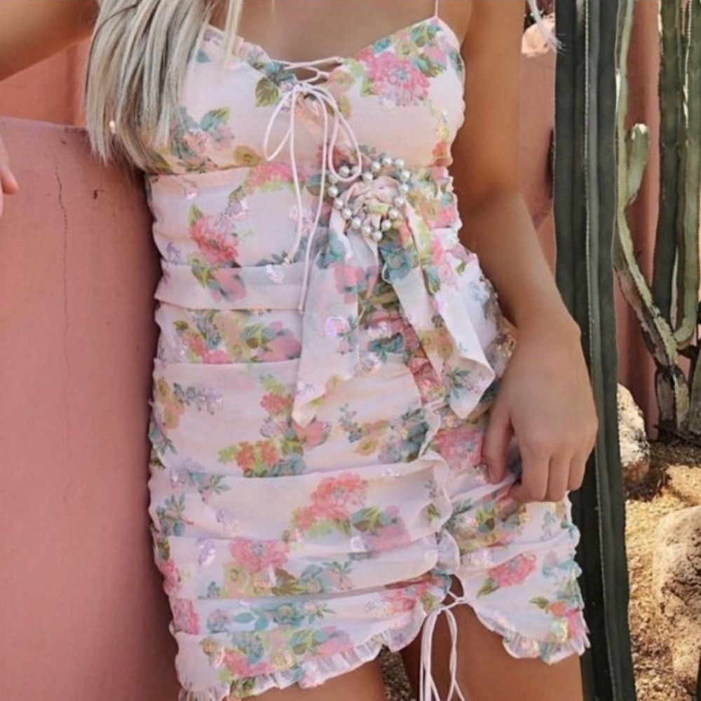 For Love and Lemons Serafine Mini Dress